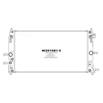 Replace® - Engine Coolant Radiator