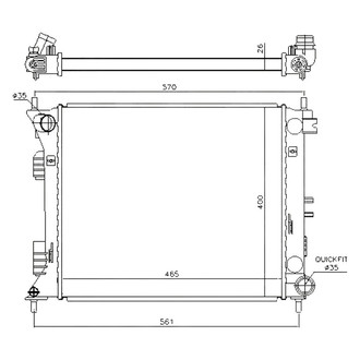 Replace® - Engine Coolant Radiator