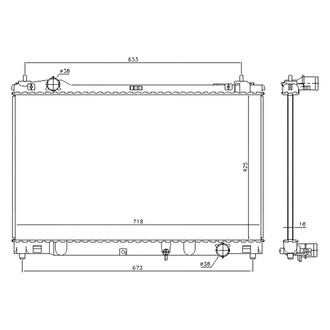 Replace® - Engine Coolant Radiator