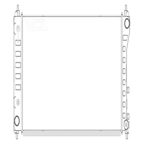 Rad3109 Radiator Replace® RAD3118 - Engine Coolant Radiator