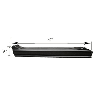 Replace® - Front Driver Side Slip-On Style Rocker Panel