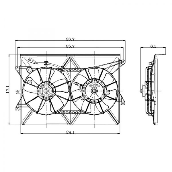 Replace® - Radiator Fan Assembly