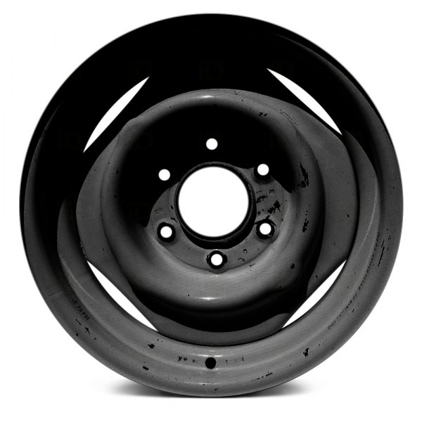 Replace® - 15 x 6 4-Hole Black Steel Factory Wheel (Remanufactured)