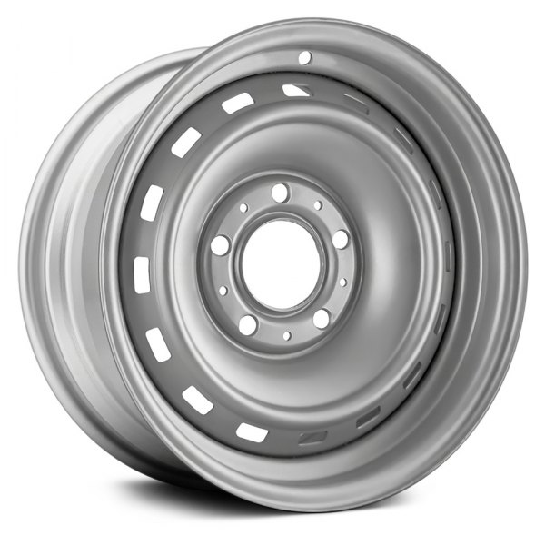 Replace® - 15 x 7 16-Slot Silver Steel Factory Wheel (Remanufactured)