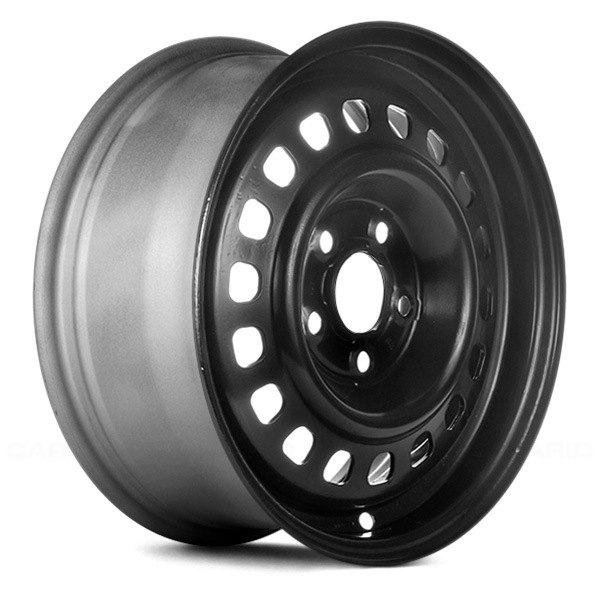 Replace® - 14 x 5 18-Hole Black Steel Factory Wheel (Remanufactured)
