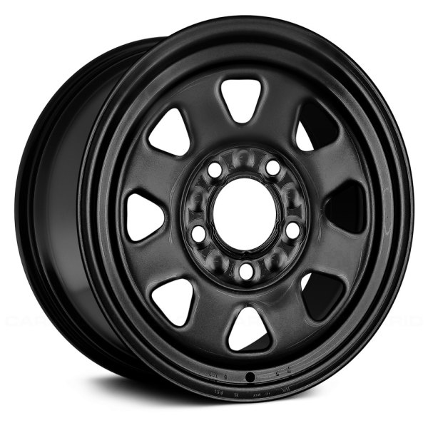 Replace® - 15 x 6.5 8-Slot Black Steel Factory Wheel (Remanufactured)