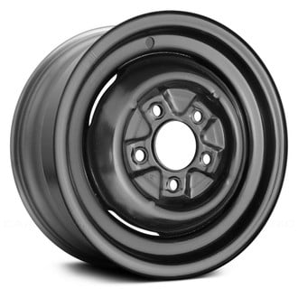 Replace® - 4-Slot Black 15x6 Steel Factory Wheel - Remanufactured