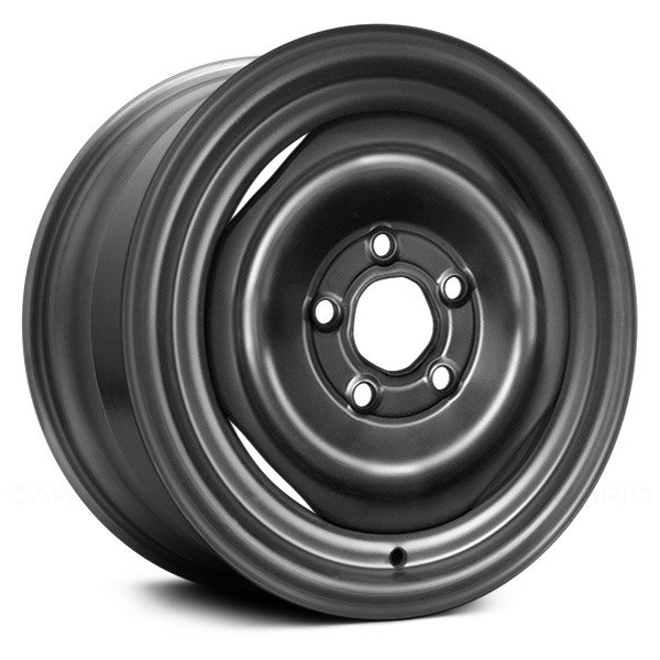 Replace® - 15 x 6 4-Slot Black Steel Factory Wheel (Remanufactured)