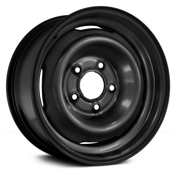 Replace® - 15 x 7 4-Slot Black Steel Factory Wheel (Remanufactured)