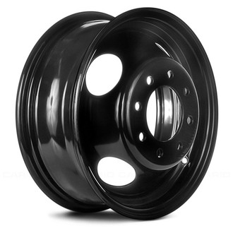 Replace® - 4-Hole Black 16x6 Steel Factory Wheel - Remanufactured
