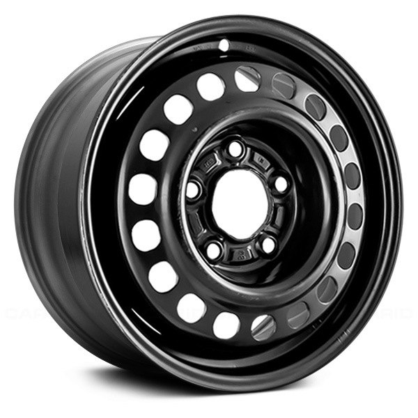 Replace® - 14 x 5.5 18-Hole Black Steel Factory Wheel (Remanufactured)