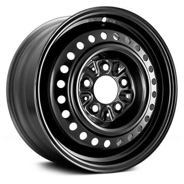 Replace® - 15 x 6 24-Hole Black Steel Factory Wheel (Remanufactured)