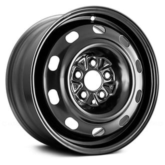 Replace® - 10-Slot Black 15x6 Steel Factory Wheel - Remanufactured