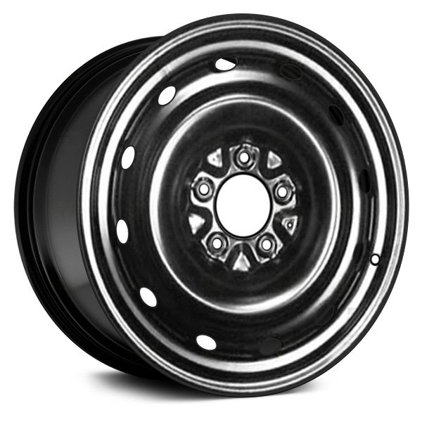 Replace® - 16 x 6.5 12-Hole Black Steel Factory Wheel (Remanufactured)