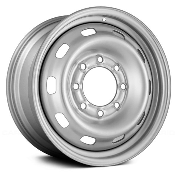 Replace® - 17 x 7.5 10-Slot Silver Steel Factory Wheel (Remanufactured)