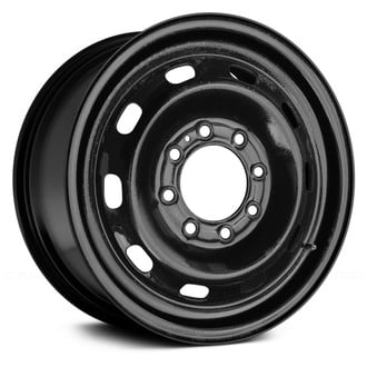 Replace® - 10-Slot Black 17x7.5 Steel Factory Wheel - Remanufactured