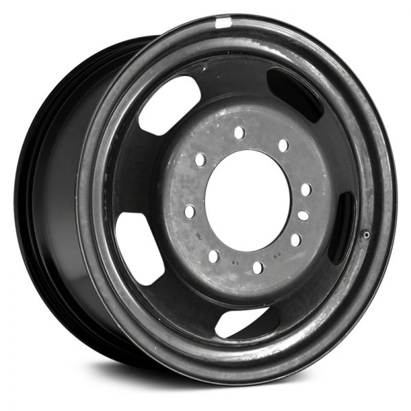 Replace® - 17 x 6 5-Slot Black Steel Factory Wheel (Remanufactured)