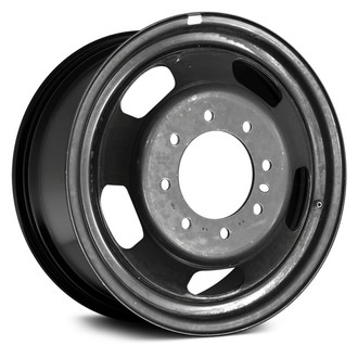 Replace® - 5-Slot Black 17x6 Steel Factory Wheel - Remanufactured