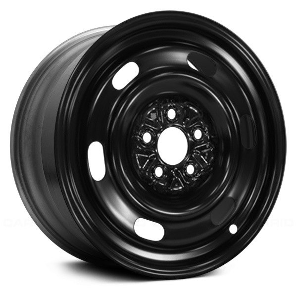 Replace® - 15 x 6 6-Slot Black Steel Factory Wheel (Remanufactured)
