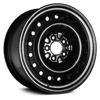 Replace® - 18-Slot Black 17x4 Steel Factory Wheel - Remanufactured