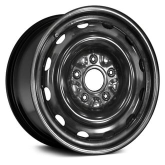 Replace® - 12-Slot Black 16x6.5 Steel Factory Wheel - Remanufactured