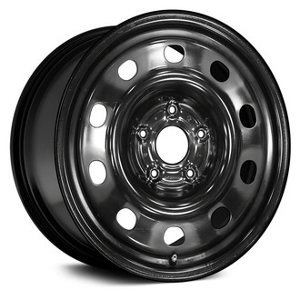 Replace® - 10-Slot Black 17x7.5 Steel Factory Wheel - Remanufactured