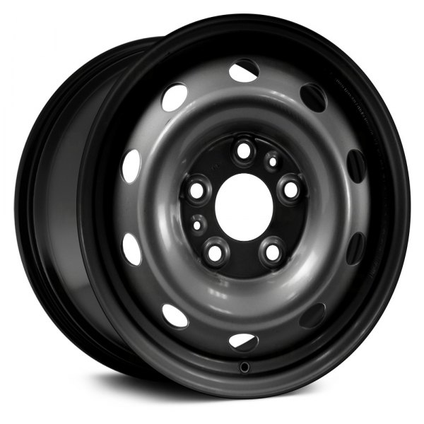 Replace® - 16 x 6 10-Hole Black Steel Factory Wheel (Remanufactured)