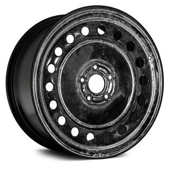 Replace® - 18-Hole Black 17x4 Steel Factory Wheel - Remanufactured