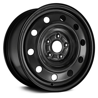 Replace® - 10-Hole Black 17x7.5 Steel Factory Wheel - Remanufactured
