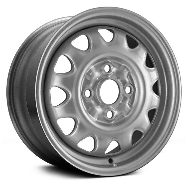 Replace® - 13 x 5 12-Slot Silver Steel Factory Wheel (Remanufactured)