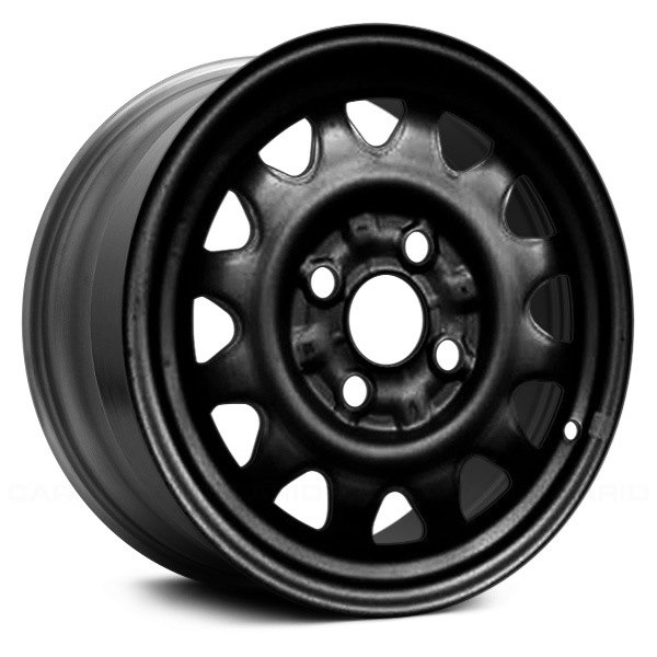 Replace® - 13 x 5 12-Slot Black Steel Factory Wheel (Remanufactured)