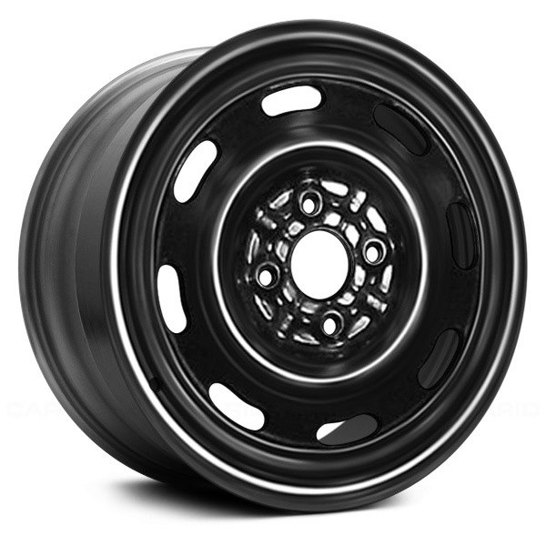 Replace® - 14 x 5 8-Slot Black Steel Factory Wheel (Remanufactured)