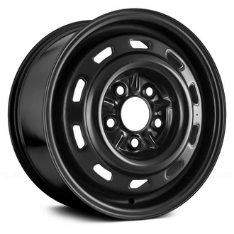 Replace® - 10-Slot Black 14x5.5 Steel Factory Wheel - Remanufactured