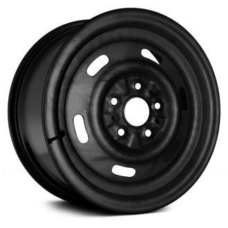 Replace® - 6-Slot Black 14x6 Steel Factory Wheel - Remanufactured