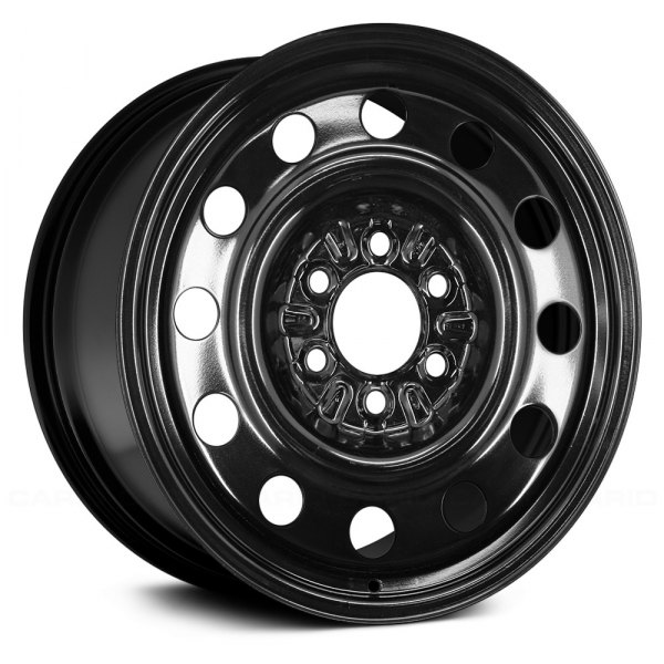 Replace® - 15 x 6 12-Hole Black Steel Factory Wheel (Remanufactured)