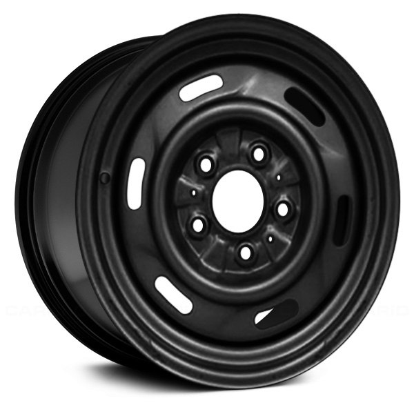 Replace® - 14 x 5.5 6-Slot Black Steel Factory Wheel (Remanufactured)