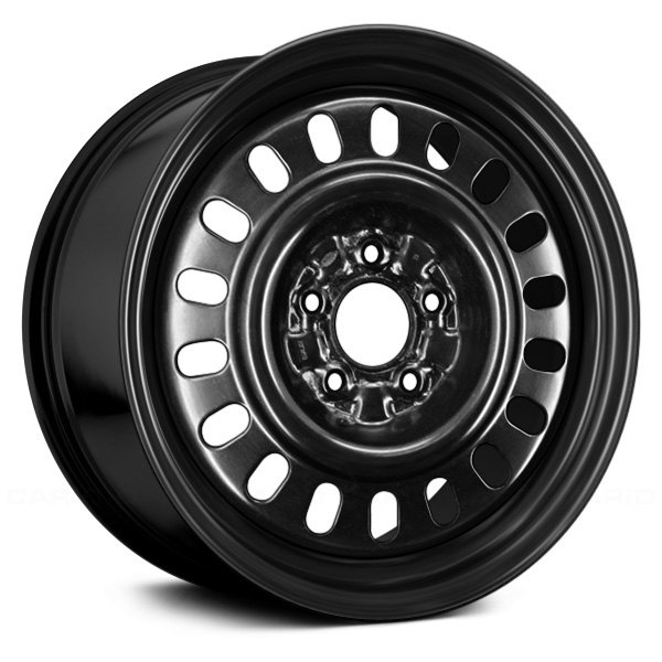 Replace® - 16 x 6 18-Hole Black Steel Factory Wheel (Remanufactured)