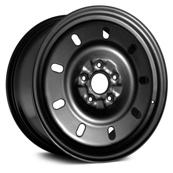 Replace® - 16 x 6 9-Slot Black Steel Factory Wheel (Remanufactured)