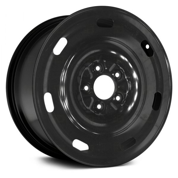 Replace® - 16 x 7 7-Slot Black Steel Factory Wheel (Remanufactured)
