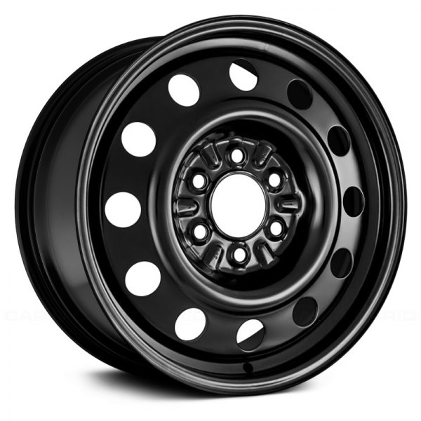 Replace® - 18 x 7.5 12-Hole Black Steel Factory Wheel (Remanufactured)