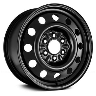 Replace® - 12-Hole Black 18x7.5 Steel Factory Wheel - Remanufactured