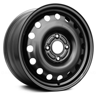 Replace® - 16-Slot Black 15x6 Steel Factory Wheel - Replica