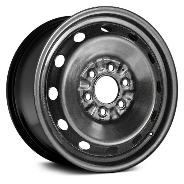 Replace® - 17 x 8 12-Hole Black Steel Factory Wheel (Remanufactured)