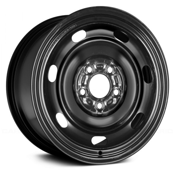 Replace® - 16 x 6.5 7-Slot Black Steel Factory Wheel (Remanufactured)