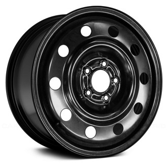 Replace® - 10-Slot Black 17x4.5 Steel Factory Wheel - Remanufactured