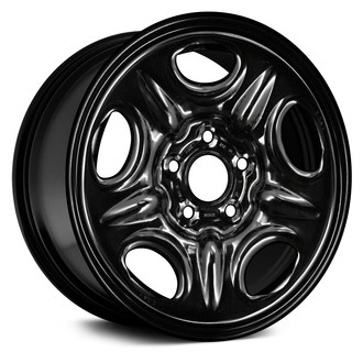 Replace® - 5-Slot Black 16x6.5 Steel Factory Wheel - Remanufactured
