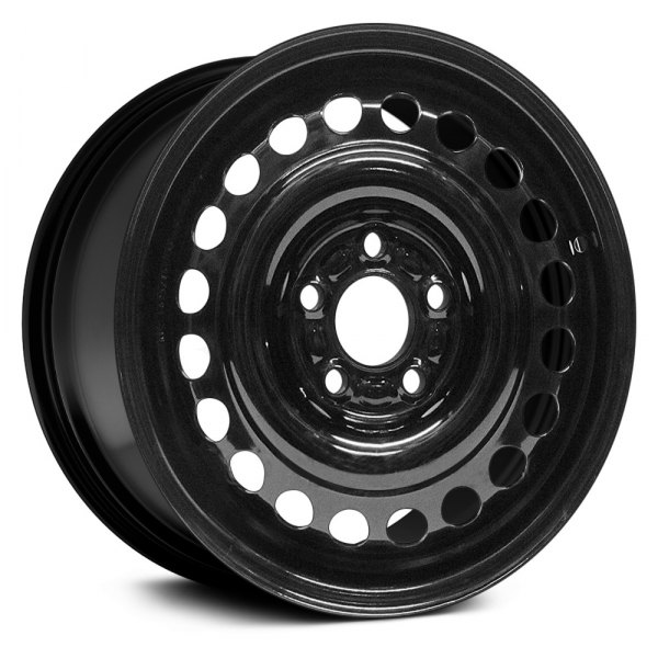 Replace® - 15 x 6 20-Hole Black Steel Factory Wheel (Replica)