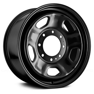 Replace® - 5-Slot Black 18x8 Steel Factory Wheel - Remanufactured