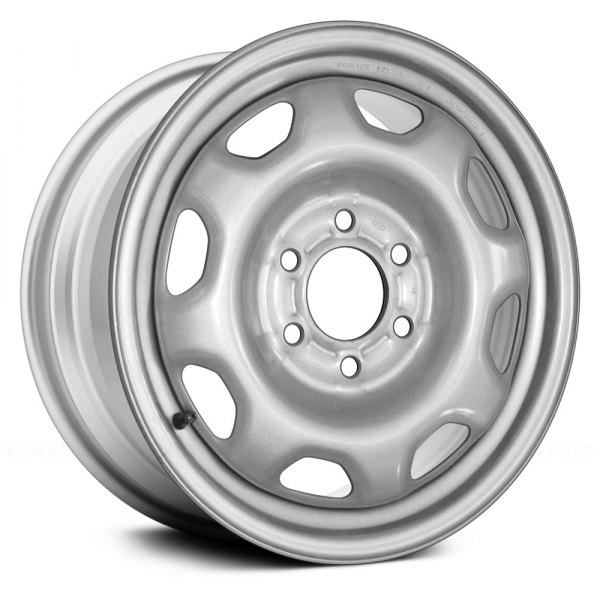 Replace® - 17 x 7.5 8-Slot Silver Full Face Steel Factory Wheel (Remanufactured)