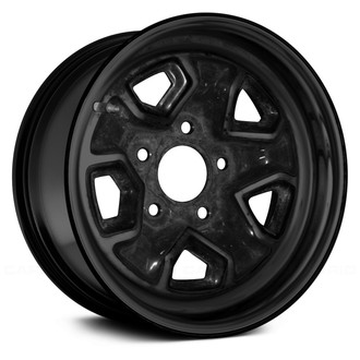 Replace® - 5-Slot Black 14x6 Steel Factory Wheel - Remanufactured